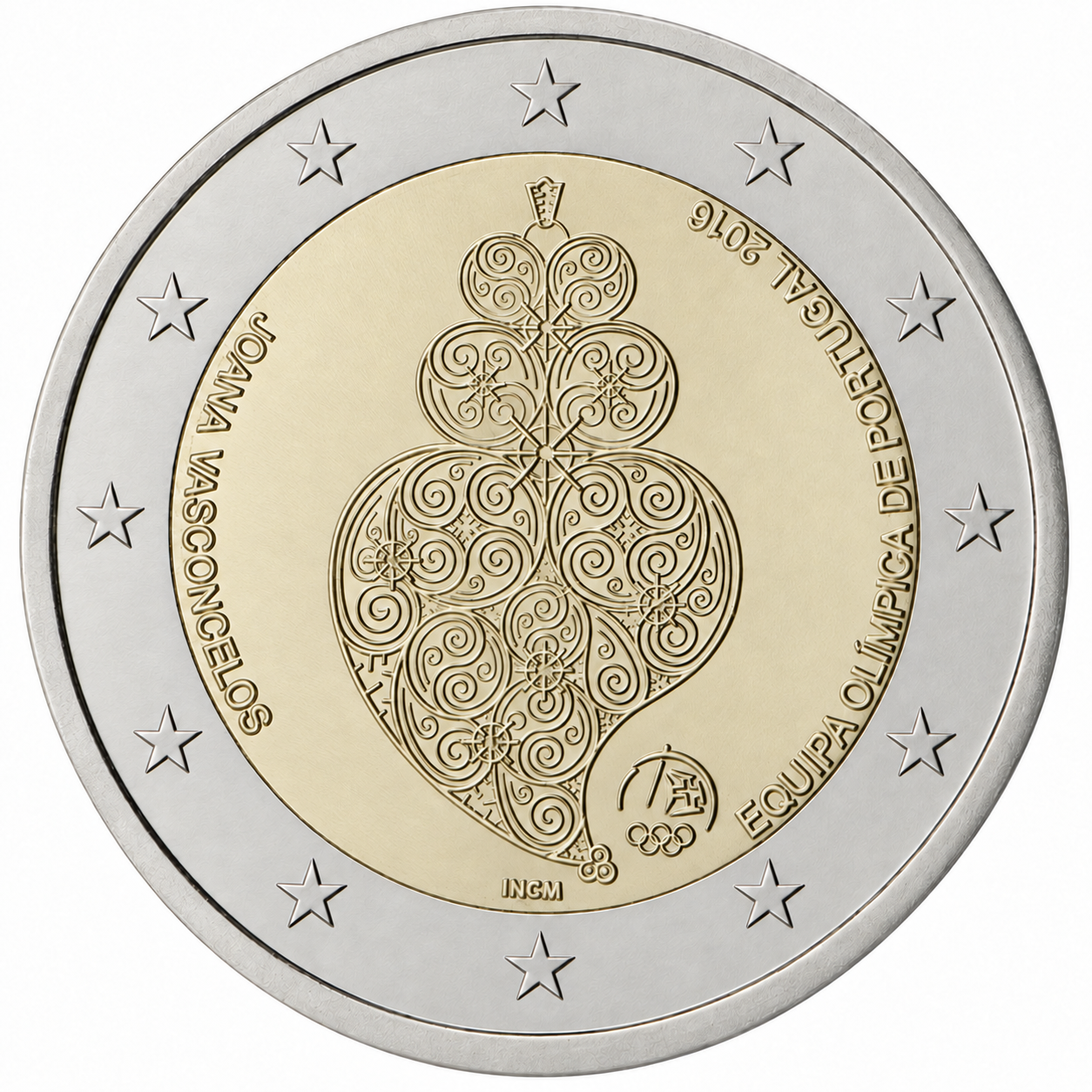 2 Euros Joana Vasconcelos (Uncoloured)